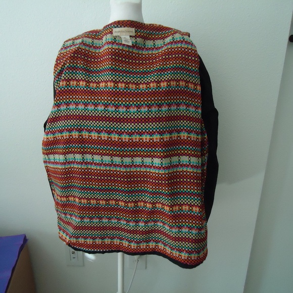 DRAPERS&DAMONS Women's Open Front Blazer 100% Cotton Size-1X - Picture 9 of 13